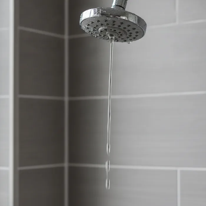 Shower head with weak water pressure