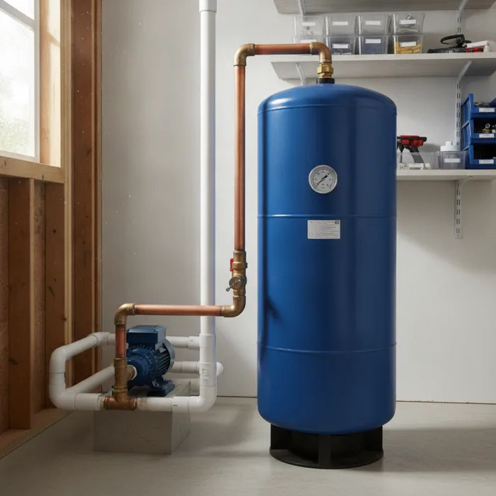 Residential well pressure tank
